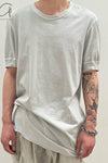 BORIS BIDJAN SABERI short-sleeved T-shirt TS CLASSIC1 RIB RF F035 light gray 4
